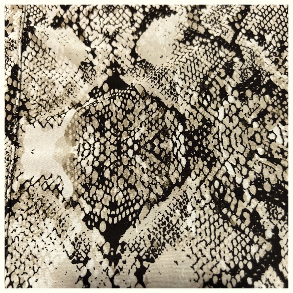 INC International Concepts, Snake Print, V Neckline Long Sleeve Top - Picture 2 of 7